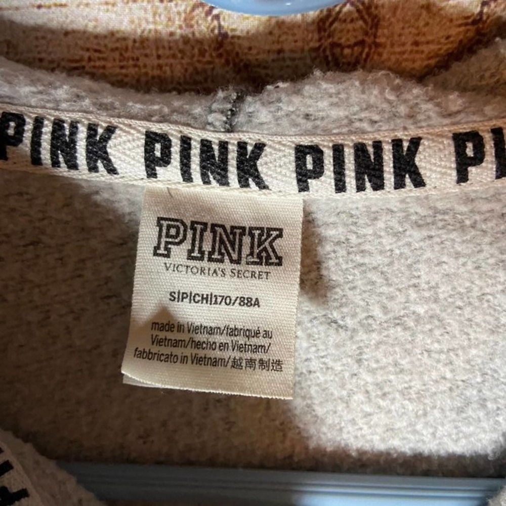 Victoria's Secret PINK zip up hoodie size S - Picture 3 of 4